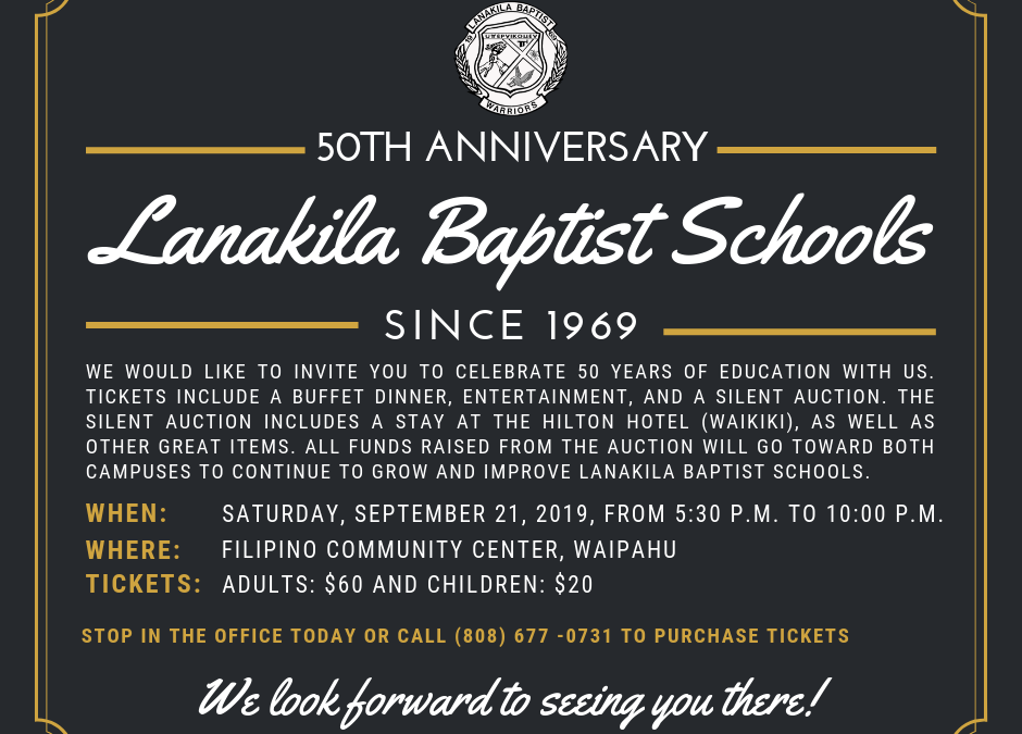 Come and celebrate our 50th Anniversary!